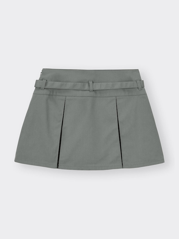 ベルト付きミニスカートQ+E