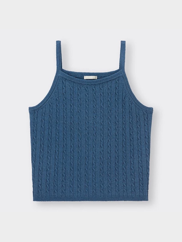ケーブルニットキャミソールQ+E
