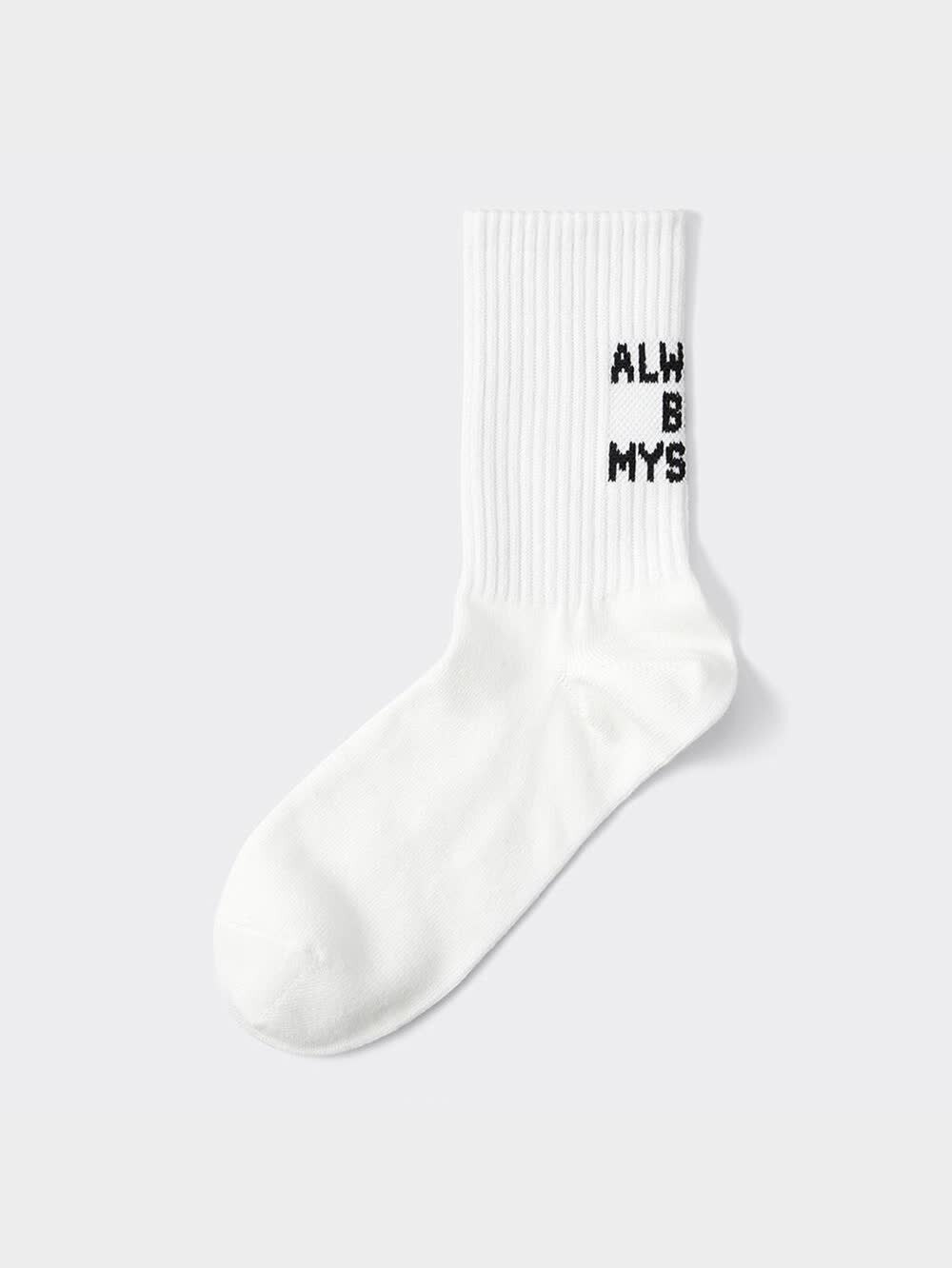 GU公式 | ハイアンクルソックス(バックロゴ)