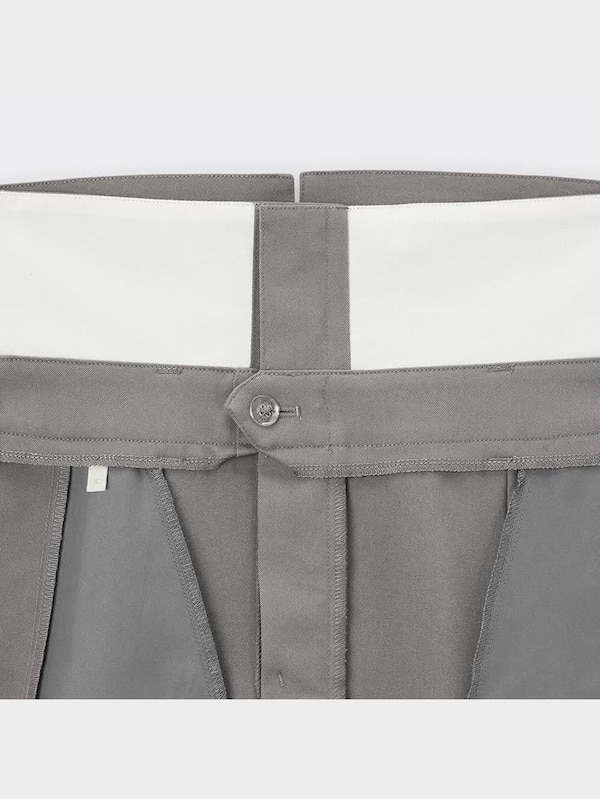 折り返しウエストワイドパンツQ+E