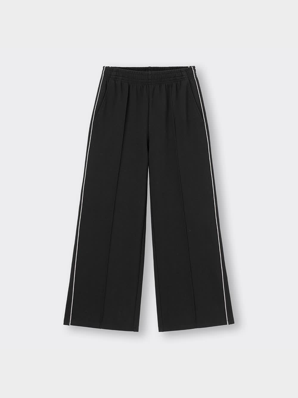EGDE« INFINITYサイドライン トラックパンツ side line track pants / black （サイドライントラックパンツ