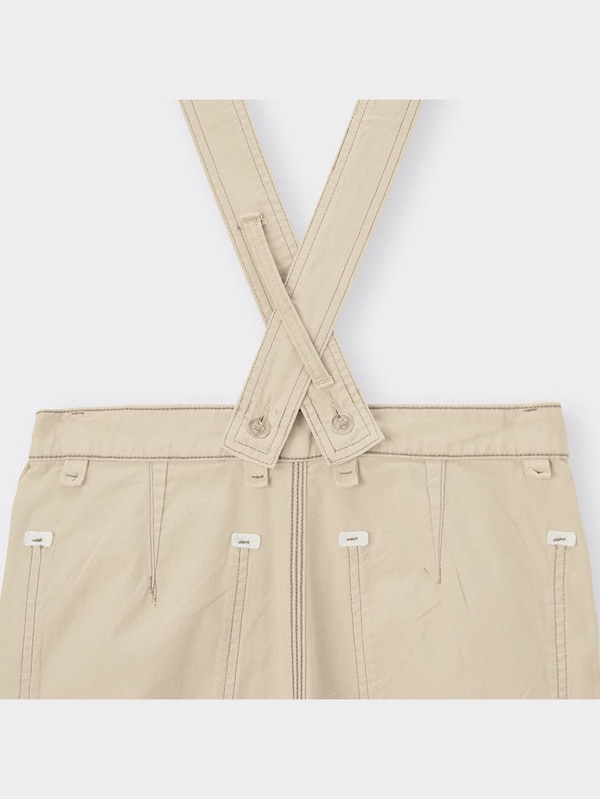 サスペンダー付きワイドパンツ+E