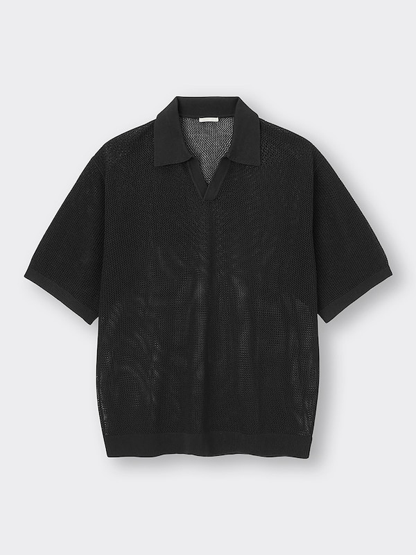 ウォッシャブルニットスキッパーポロシャツ(5分袖)