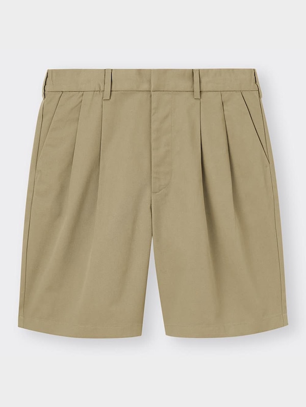 タックワイドハーフパンツNT+E