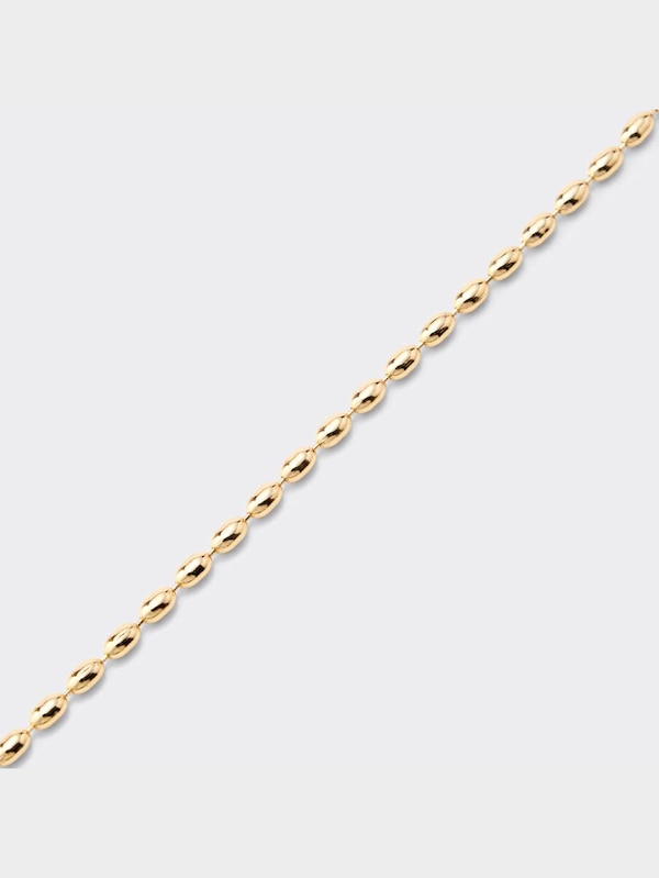 ビーンズチェーンネックレス