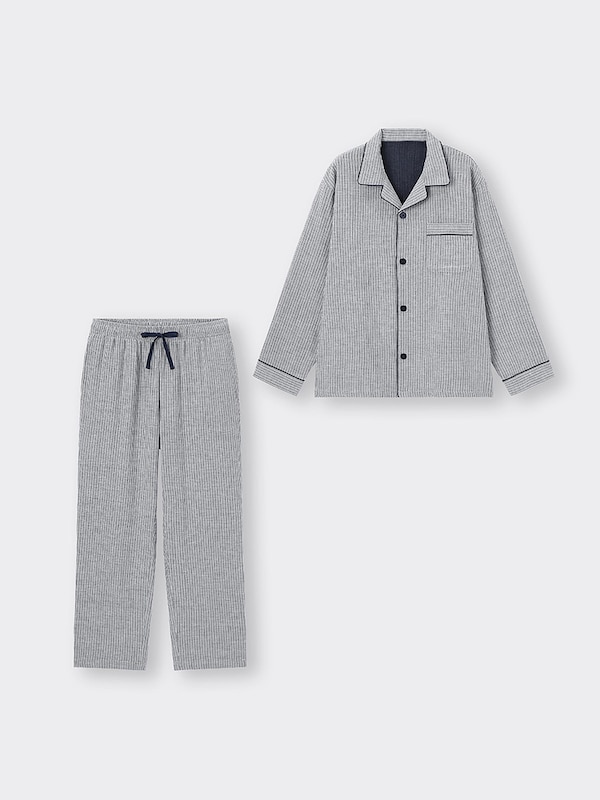 オーガニックコットンパジャマ(ストライプ)+E