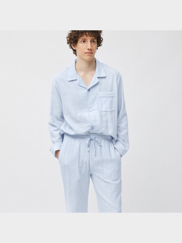 オーガニックコットンパジャマ(ストライプ)+E