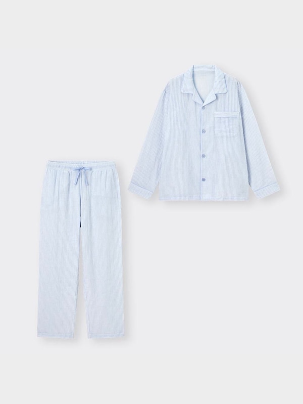 オーガニックコットンパジャマ(ストライプ)+E