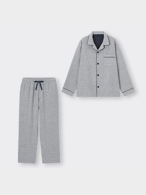 オーガニックコットンパジャマ(ストライプ)+E