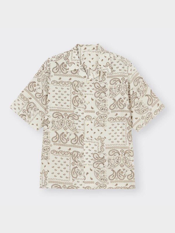 オープンカラーシャツ(5分袖)(バンダナ)