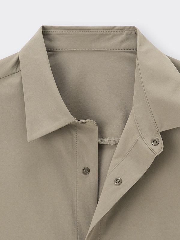 ナイロンストレッチシャツ(5分袖)SW+E(セットアップ可能)