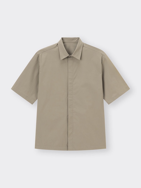 ナイロンストレッチシャツ(5分袖)SW+E(セットアップ可能)