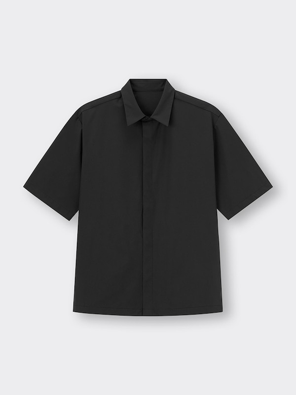 ナイロンストレッチシャツ(5分袖)SW+E(セットアップ可能)