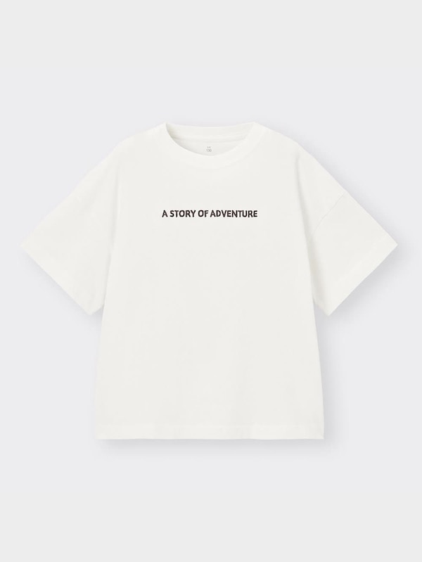 KIDSオーバーサイズグラフィックT(半袖)(バックプリント)