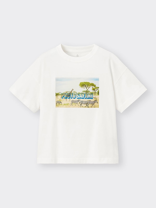 KIDS(男女兼用)オーバーサイズグラフィックT(半袖)(フォト)