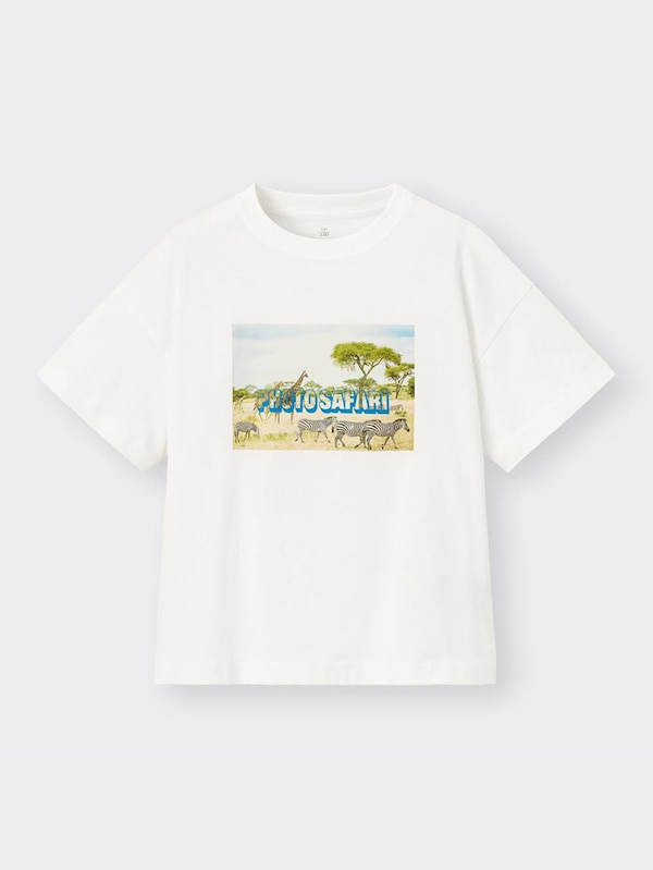 KIDS(男女兼用)オーバーサイズグラフィックT(半袖)(フォト)