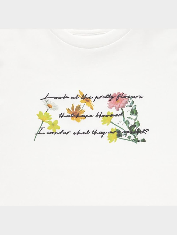 GIRLSグラフィックT(半袖)(フラワー)