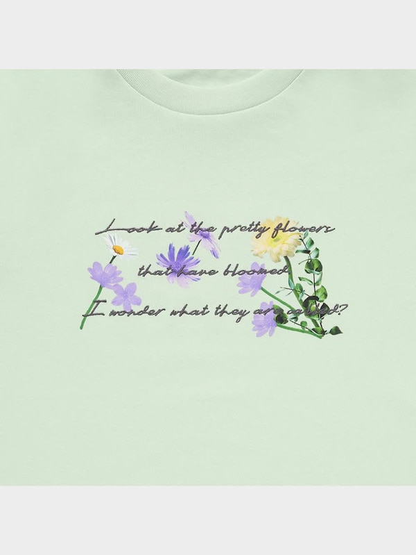 GIRLSグラフィックT(半袖)(フラワー)