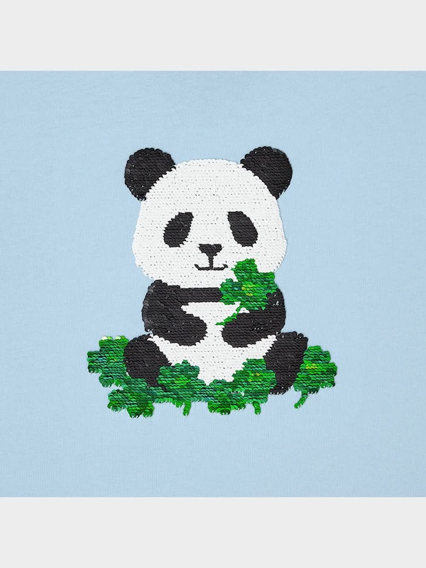 GIRLSスパンコールT(半袖)(パンダ)