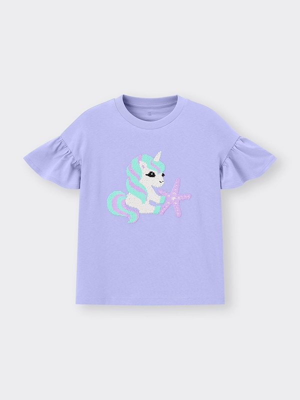 GIRLSスパンコールT(半袖)(ユニコーン)