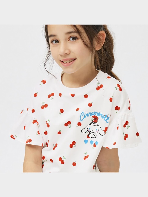 GIRLSグラフィックT(半袖) Sanrio characters 1+X