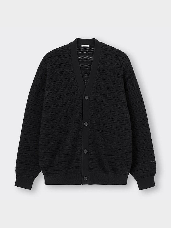 透かし編みニットカーディガン(長袖)