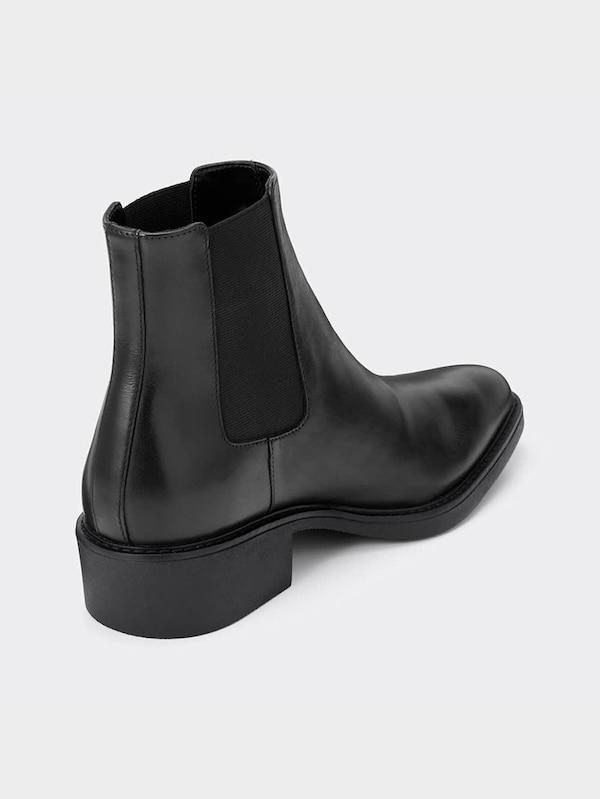 レザーヒールブーツ+E