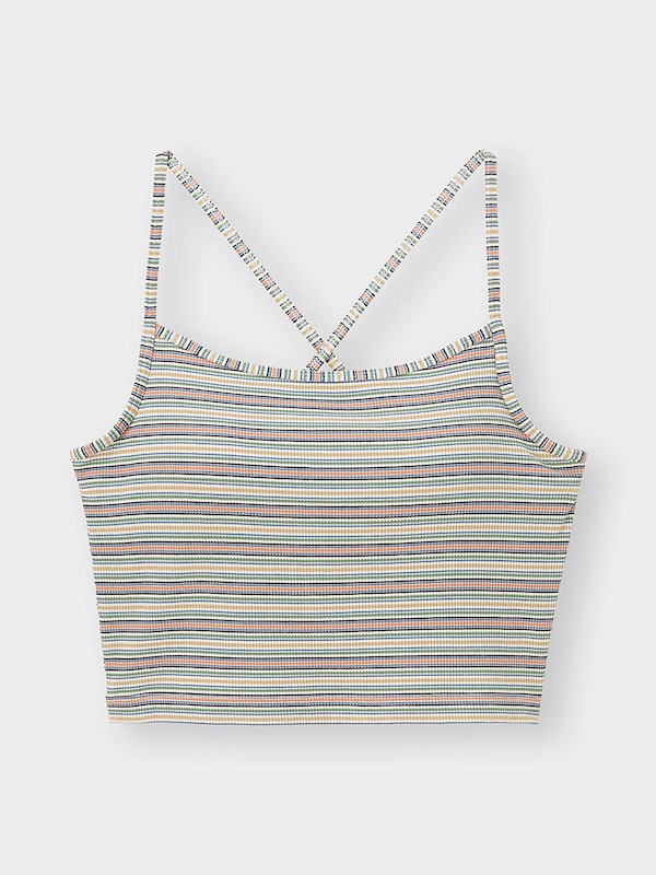 ブラフィール2WAYクロップドキャミソール(ボーダー)