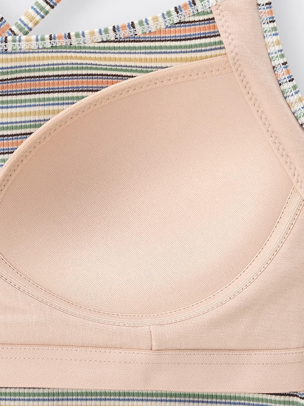 ブラフィール2WAYクロップドキャミソール(ボーダー)