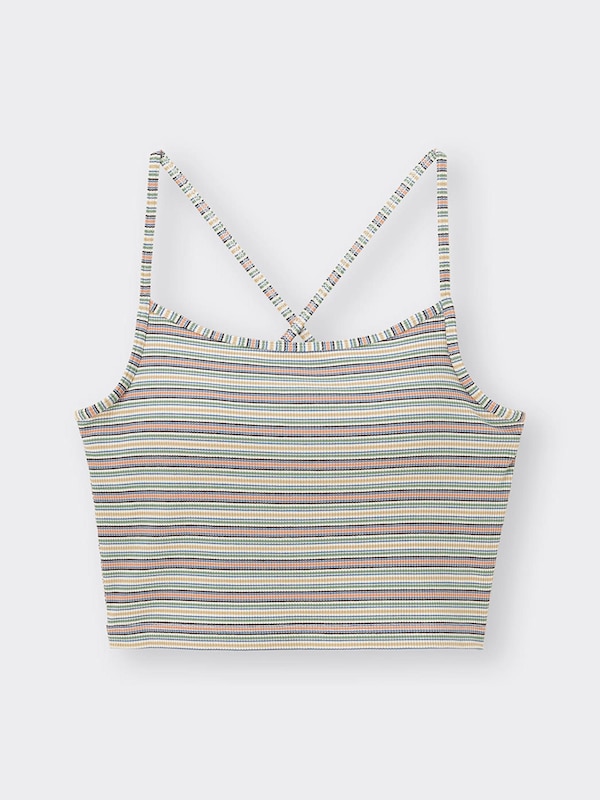 ブラフィール2WAYクロップドキャミソール(ボーダー)