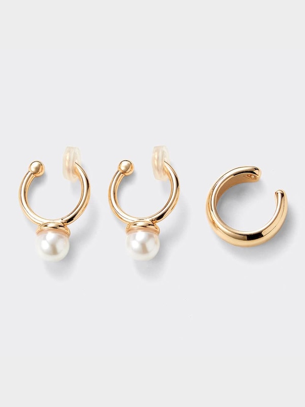 パールライクノンホールピアス