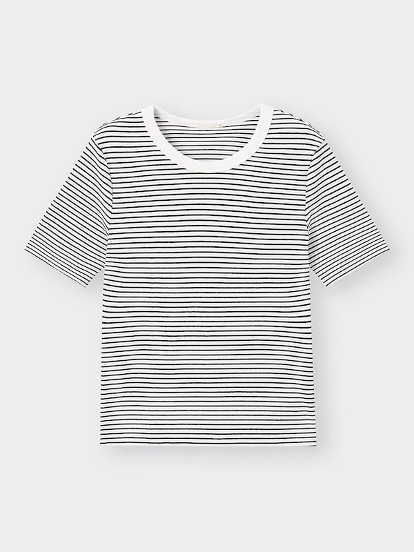 リブT(半袖)(ボーダー)