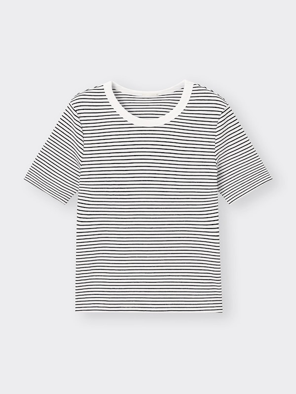 リブT(半袖)(ボーダー)