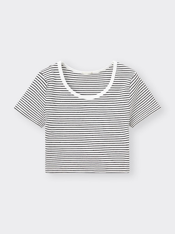 リブミニT(半袖)(ボーダー)+E