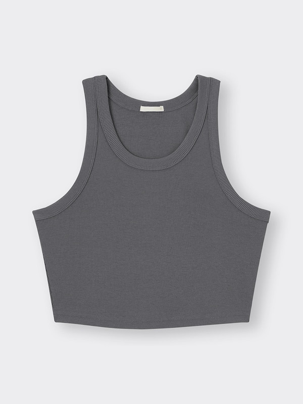 リブクロップドタンクトップ+X