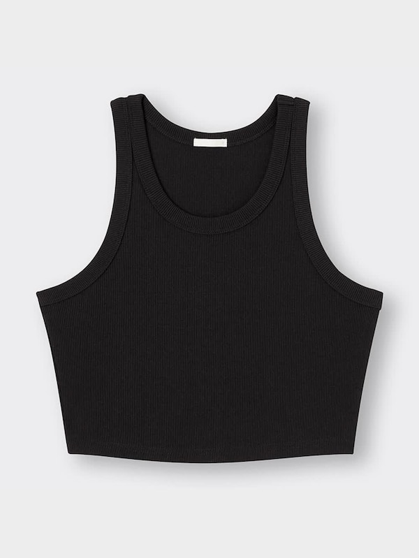 リブクロップドタンクトップ+X