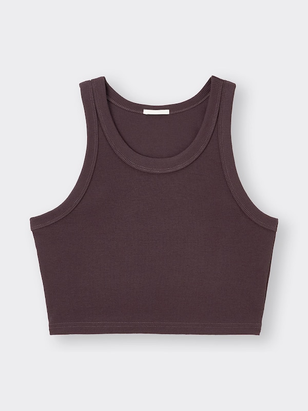 リブクロップドタンクトップ+X