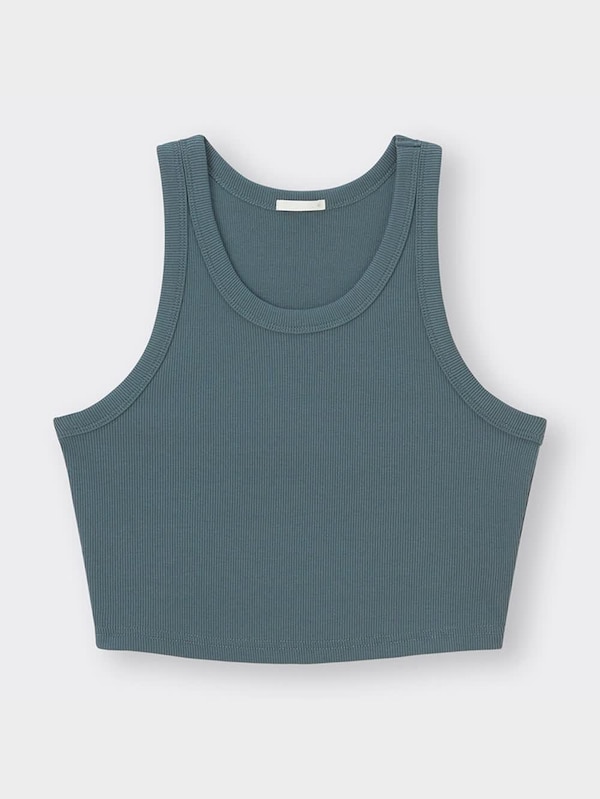 リブクロップドタンクトップ+X