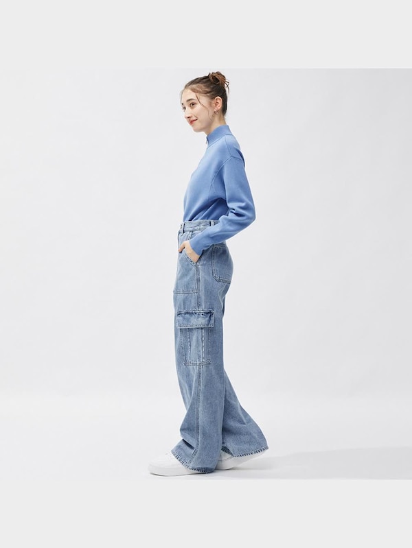 ミドルライズカーゴジーンズ+EC(丈長め81.5cm)