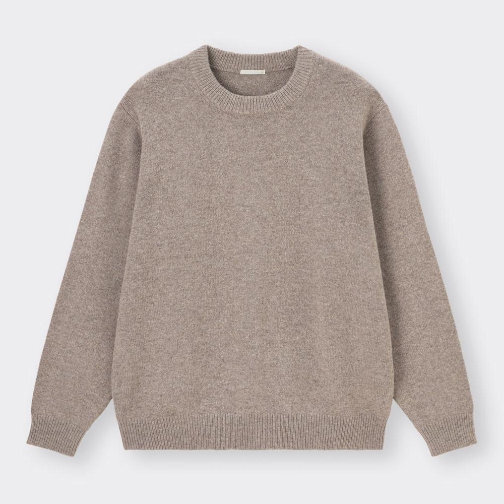 ラムブレンドクルーネックセーター(長袖)+OS(米国仕様)