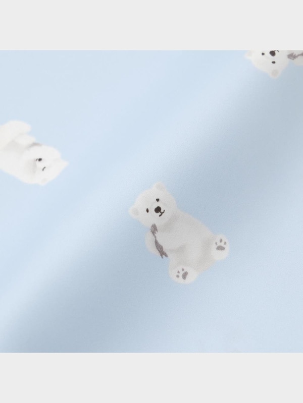 GIRLSサテンパジャマ(長袖&ロングパンツ)(ポーラーベア)+E