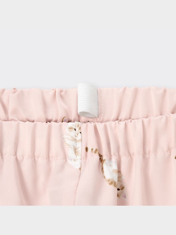 GIRLSサテンパジャマ(長袖&ロングパンツ)(キャット)+E