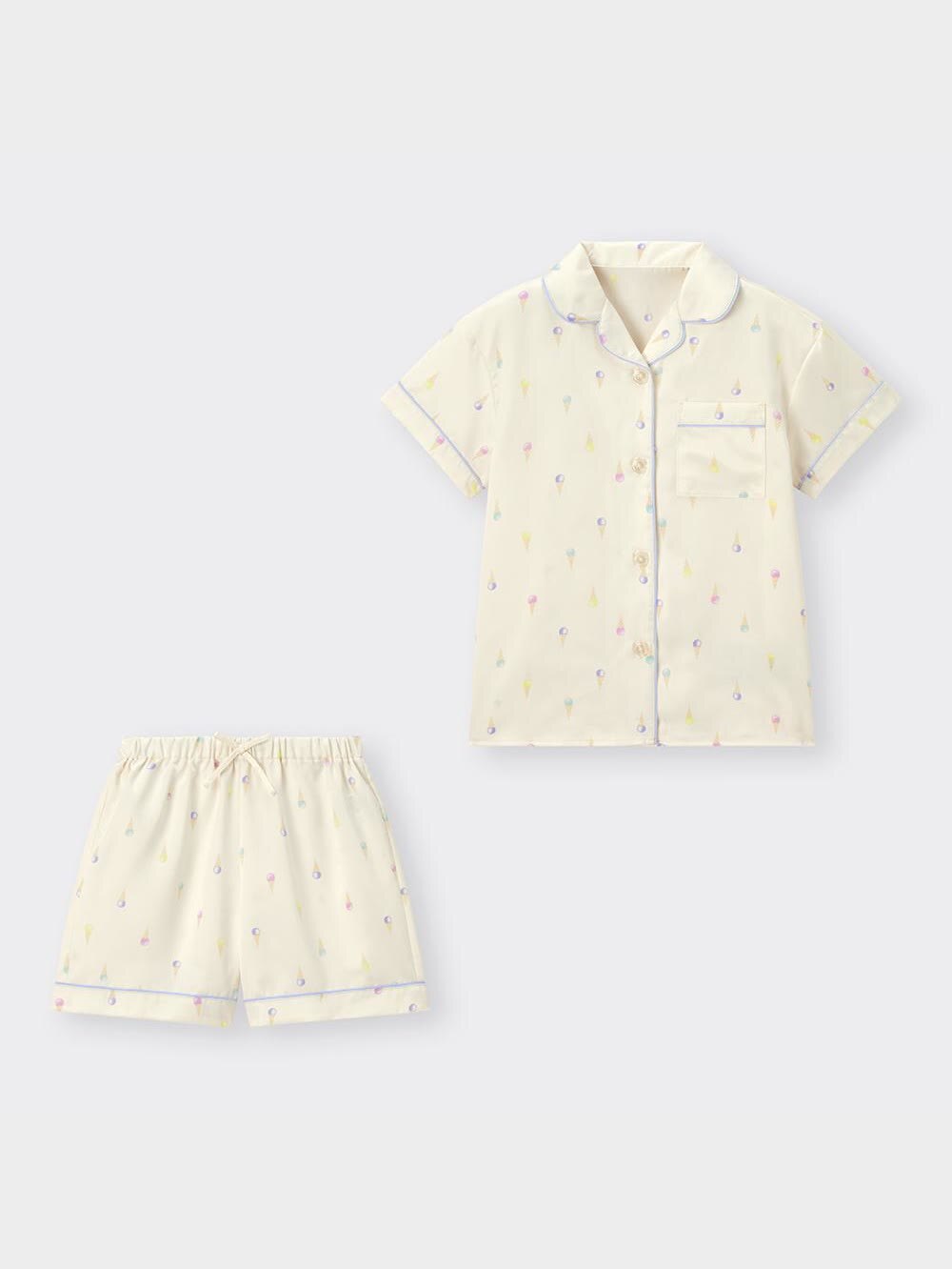 P様 ご購入ページ GU公式 | サテンパジャマ(半袖&ショートパンツ)(アイスクリーム)