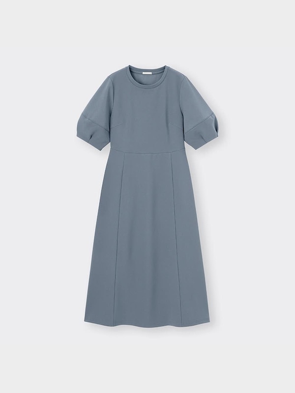 ランタンスリーブワンピース(5分袖)Z+E