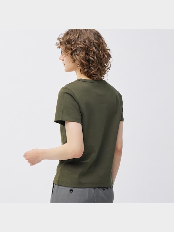 コットンスムースVネックT(半袖)+E