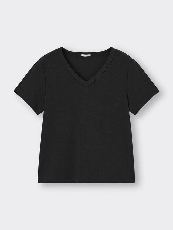コットンスムースVネックT(半袖)+E