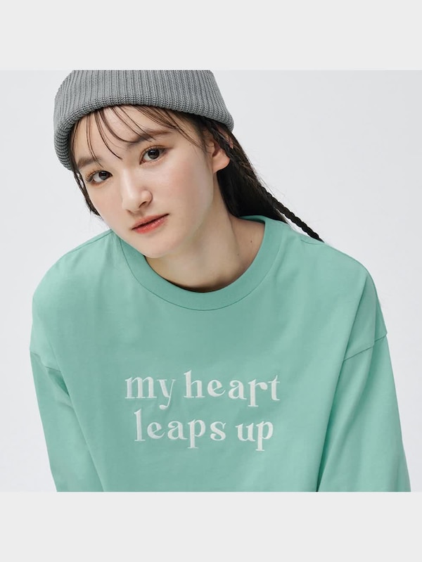 GIRLSクロップドグラフィックT(長袖)JR