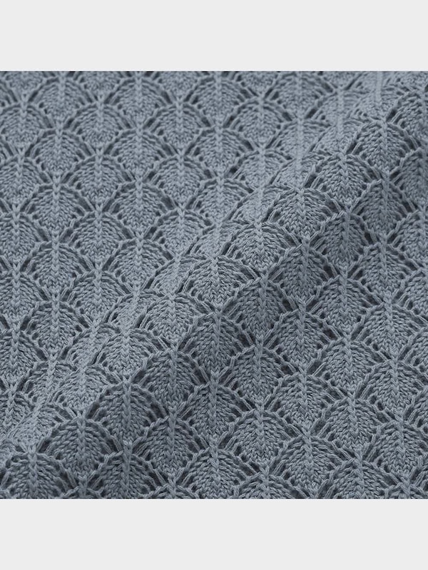 透かし編みニットジレ+X