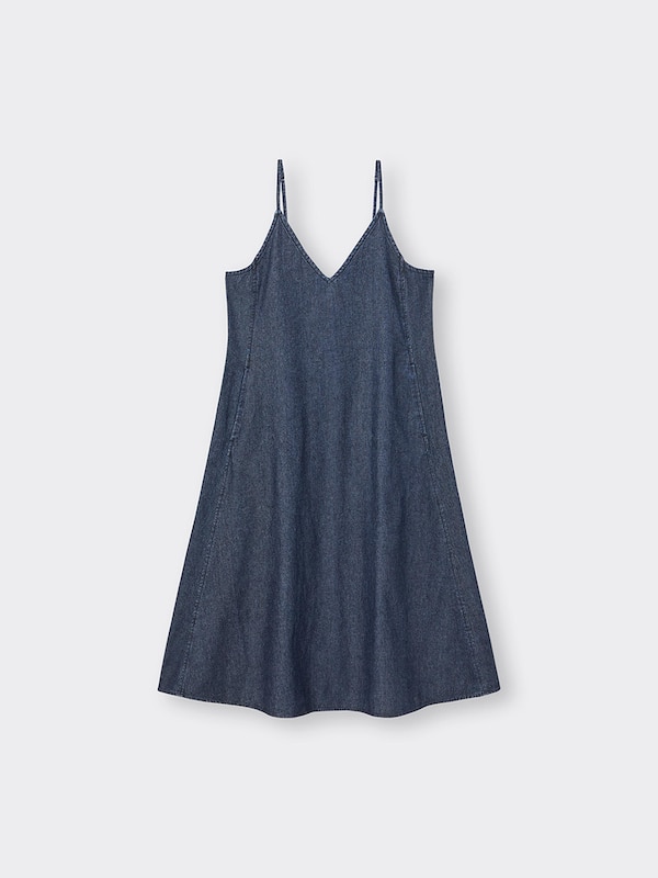 ライトデニムフレアキャミソールワンピース+EC(丈短め110.0～119.0cm)