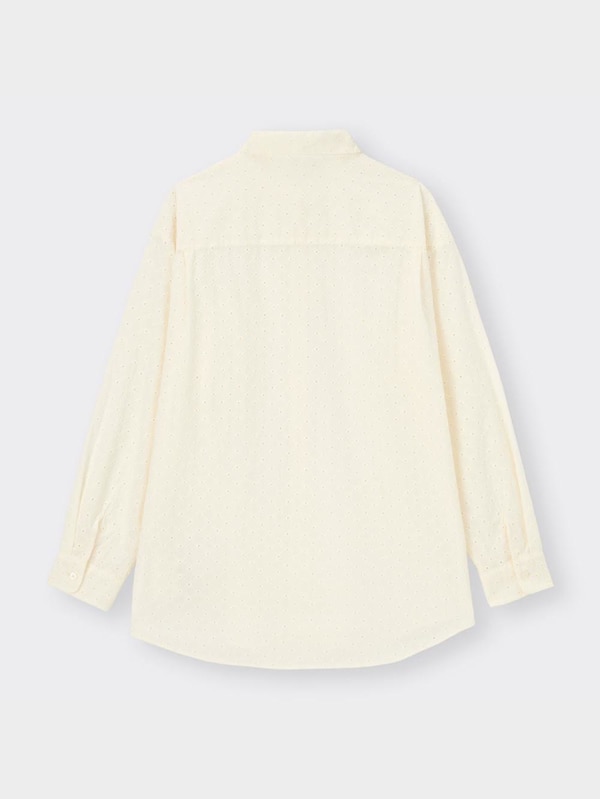 レースオーバーサイズシャツ(長袖)